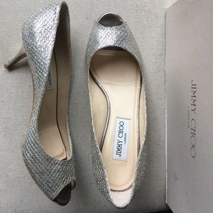Jimmy Choo Isabel Champagne Glitter
